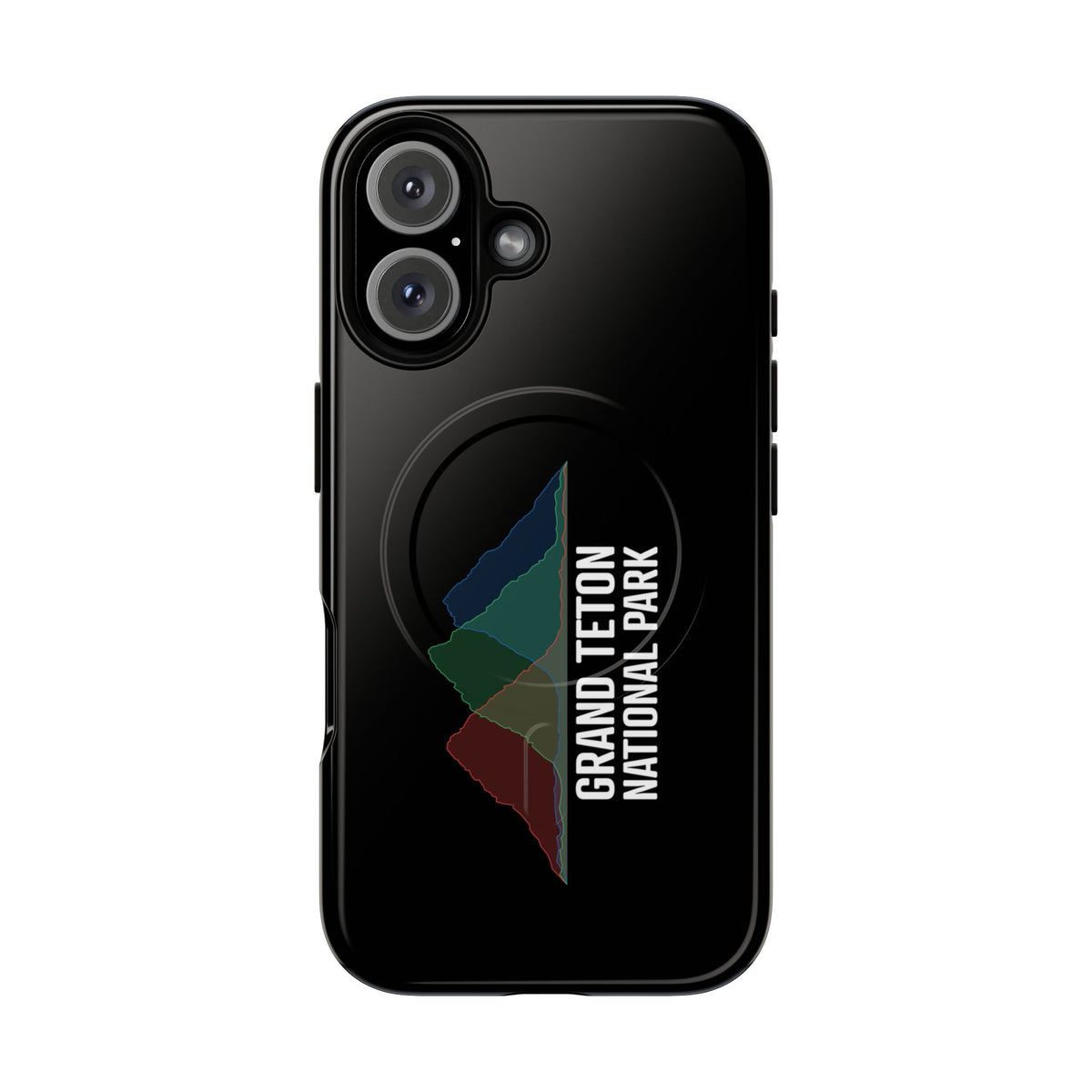 Grand Teton National Park iPhone Case with MagSafe - Histogram Design