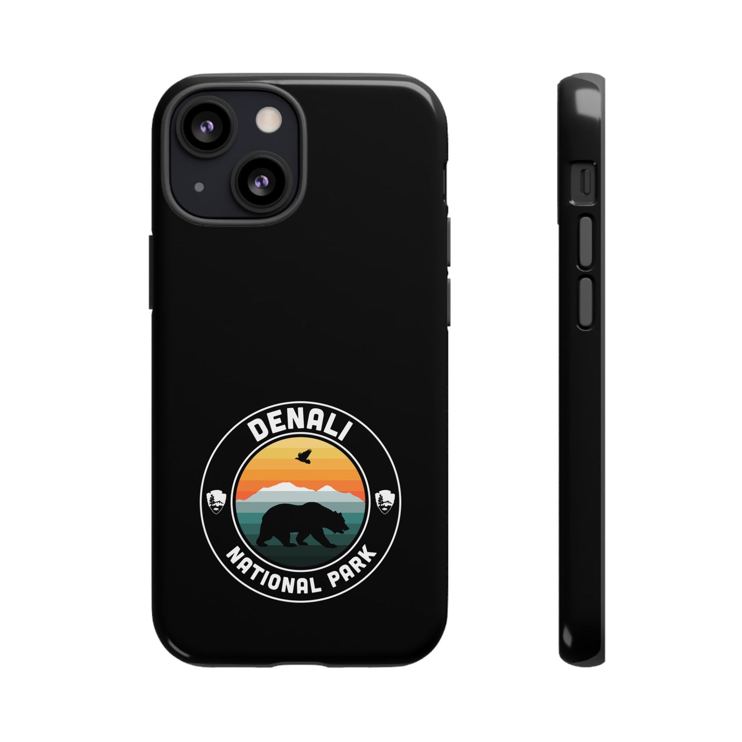 Denali National Park Phone Case - Round Emblem Design