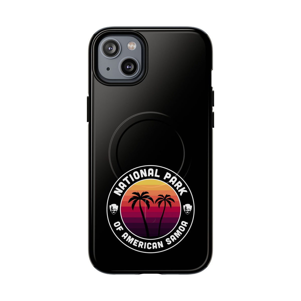 National Park of American Samoa iPhone Case with MagSafe - Round Emblem Design