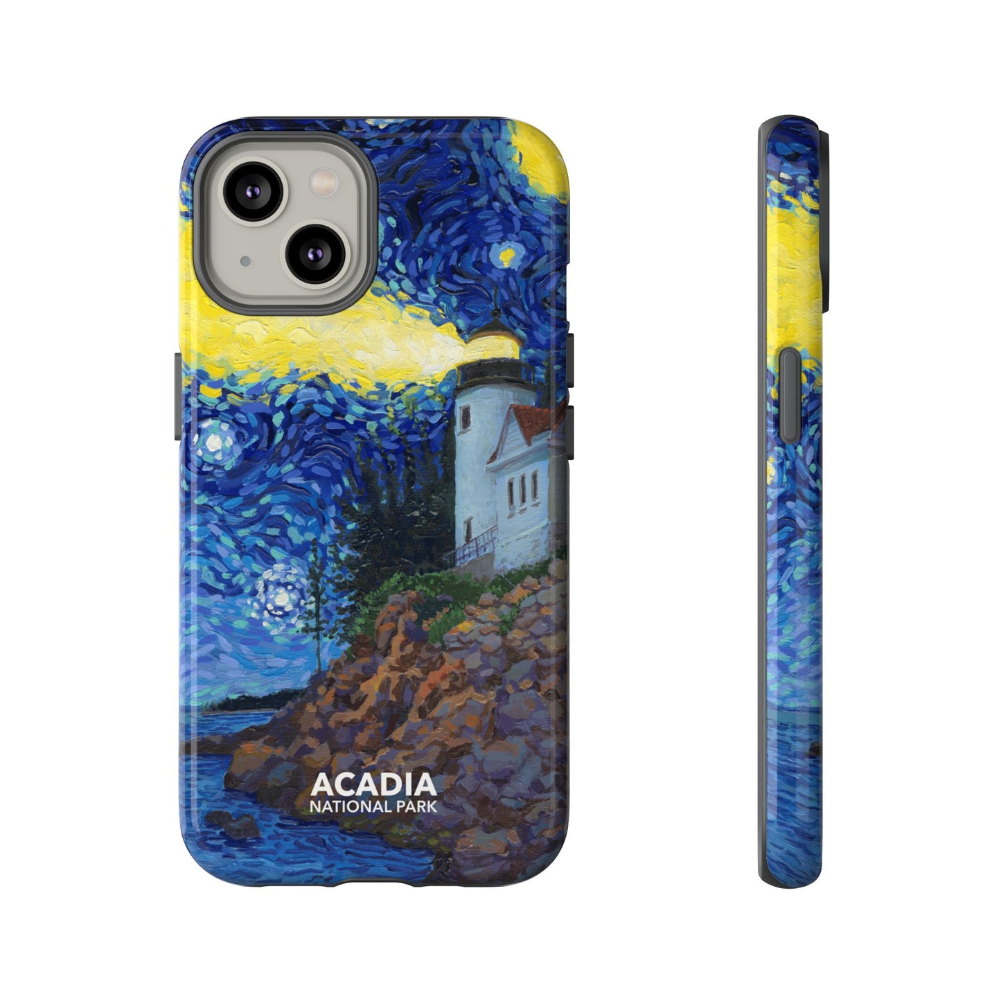 Acadia National Park Phone Case - Starry Night Lighthouse