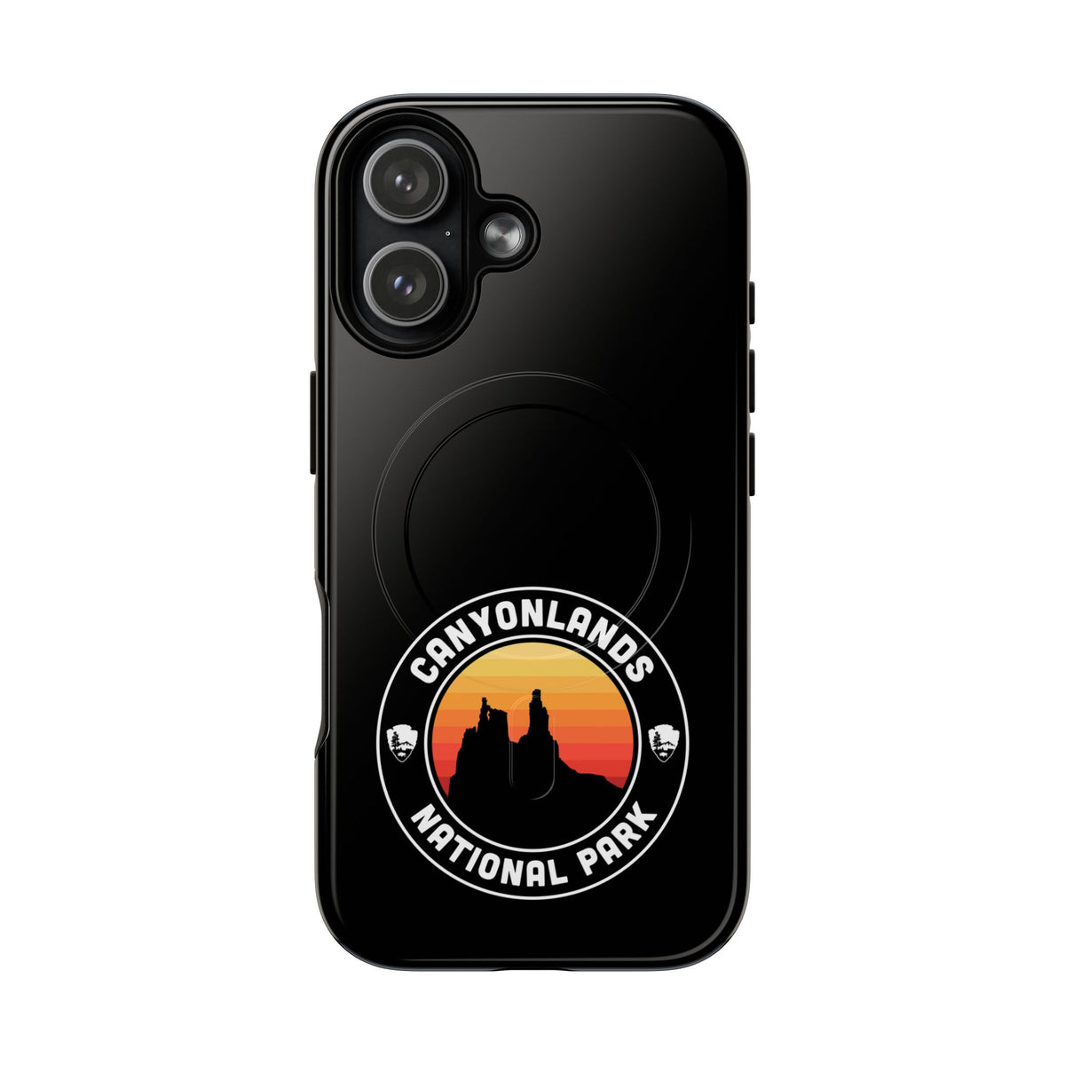 Canyonlands National Park iPhone Case with MagSafe - Round Emblem Design