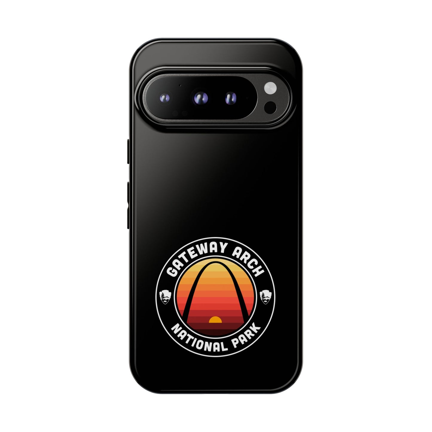Gateway Arch National Park Phone Case - Round Emblem Design
