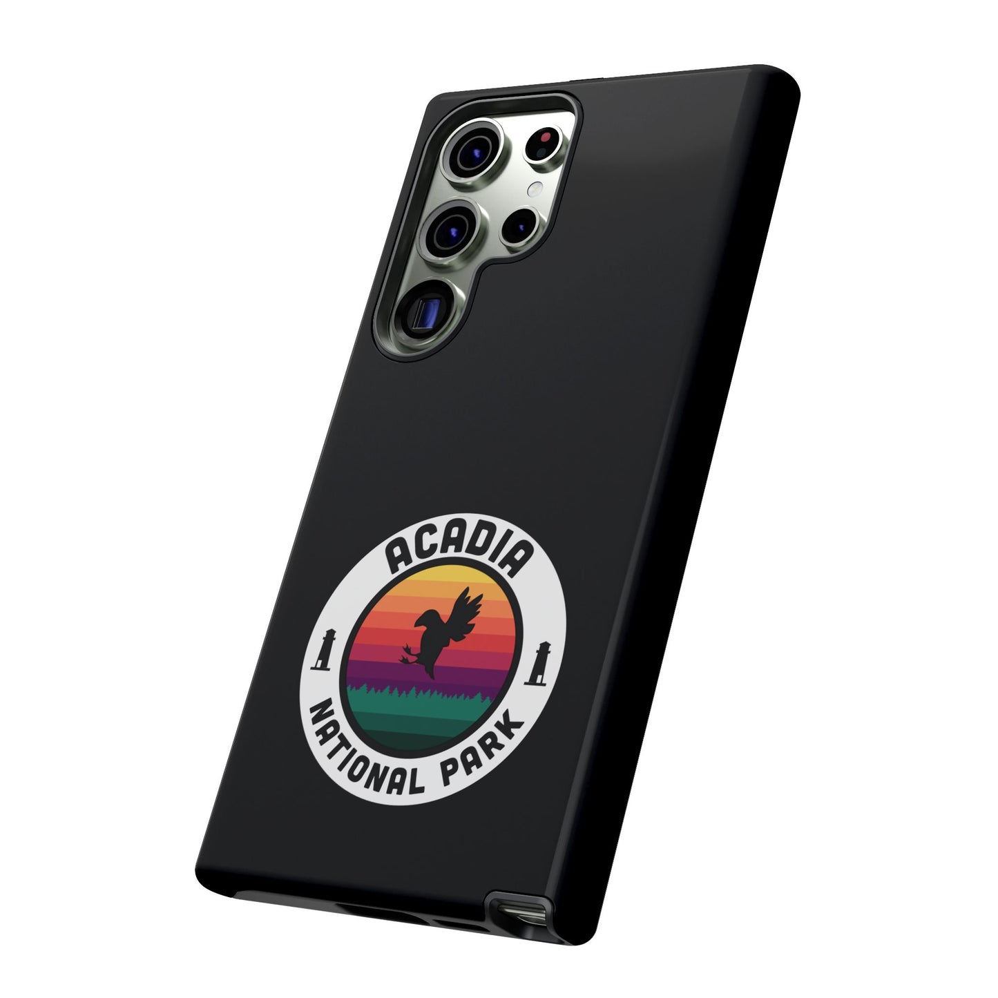 Acadia National Park Phone Case - Round Emblem Design