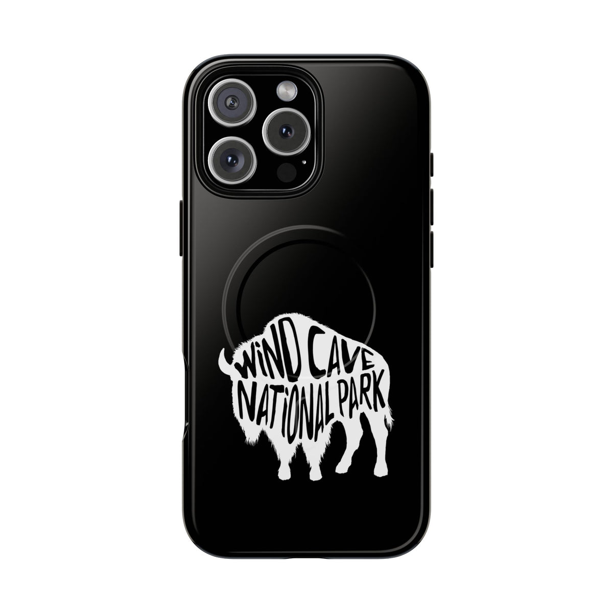 Wind Cave National Park iPhone Case with MagSafe - Bison Design
