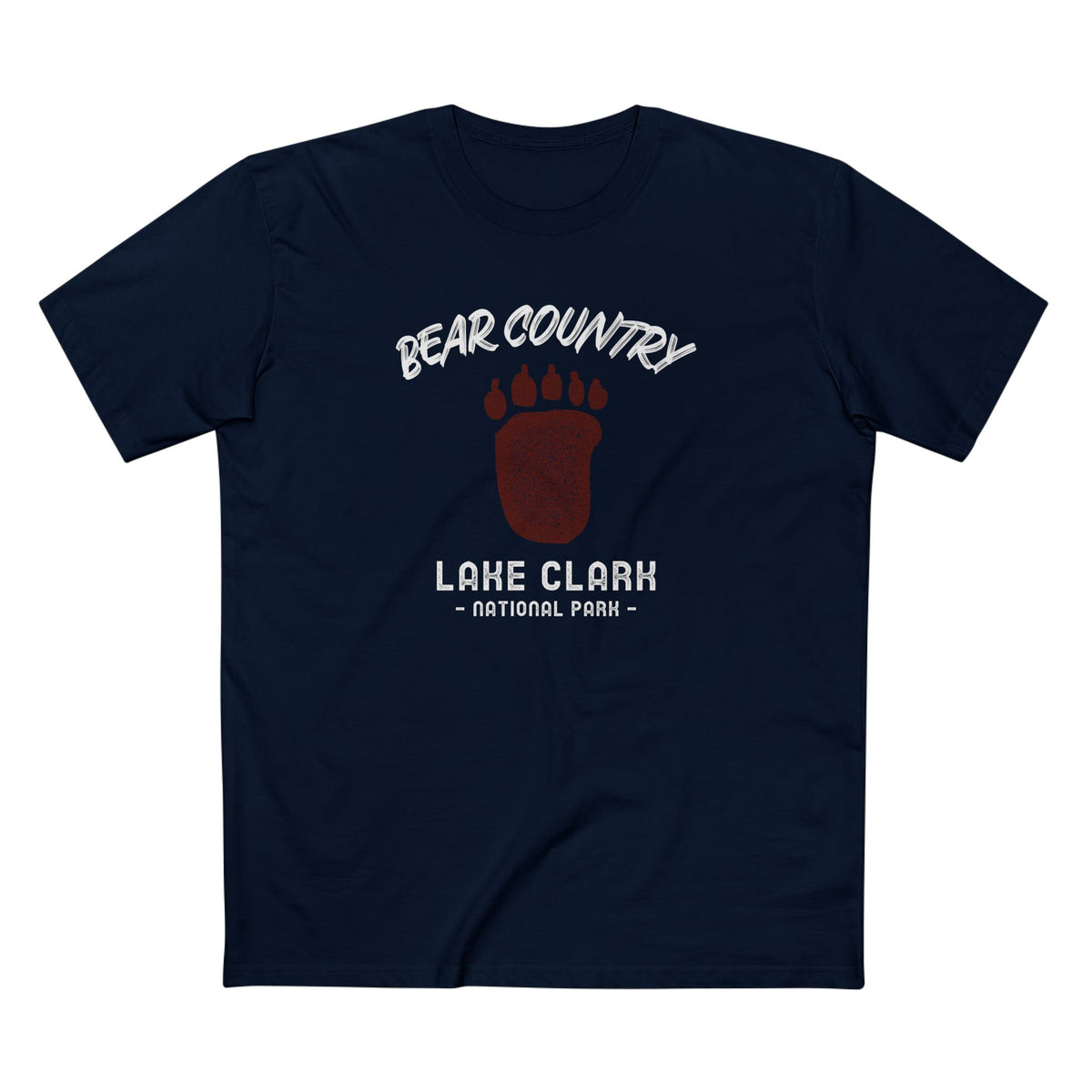 Lake Clark National Park T-Shirt - Bear Country in Navy