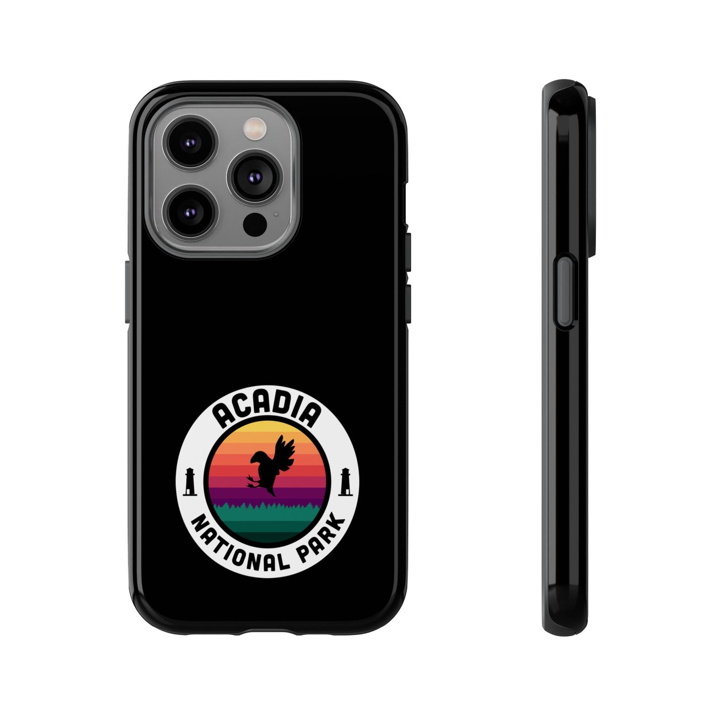Acadia National Park Phone Case - Round Emblem Design