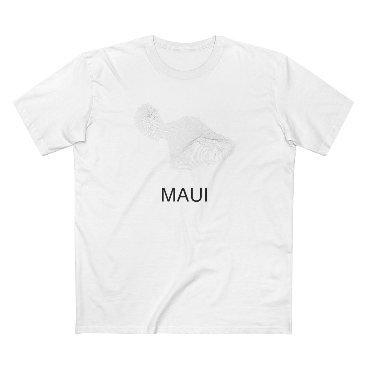 Maui T-Shirt Lines in White