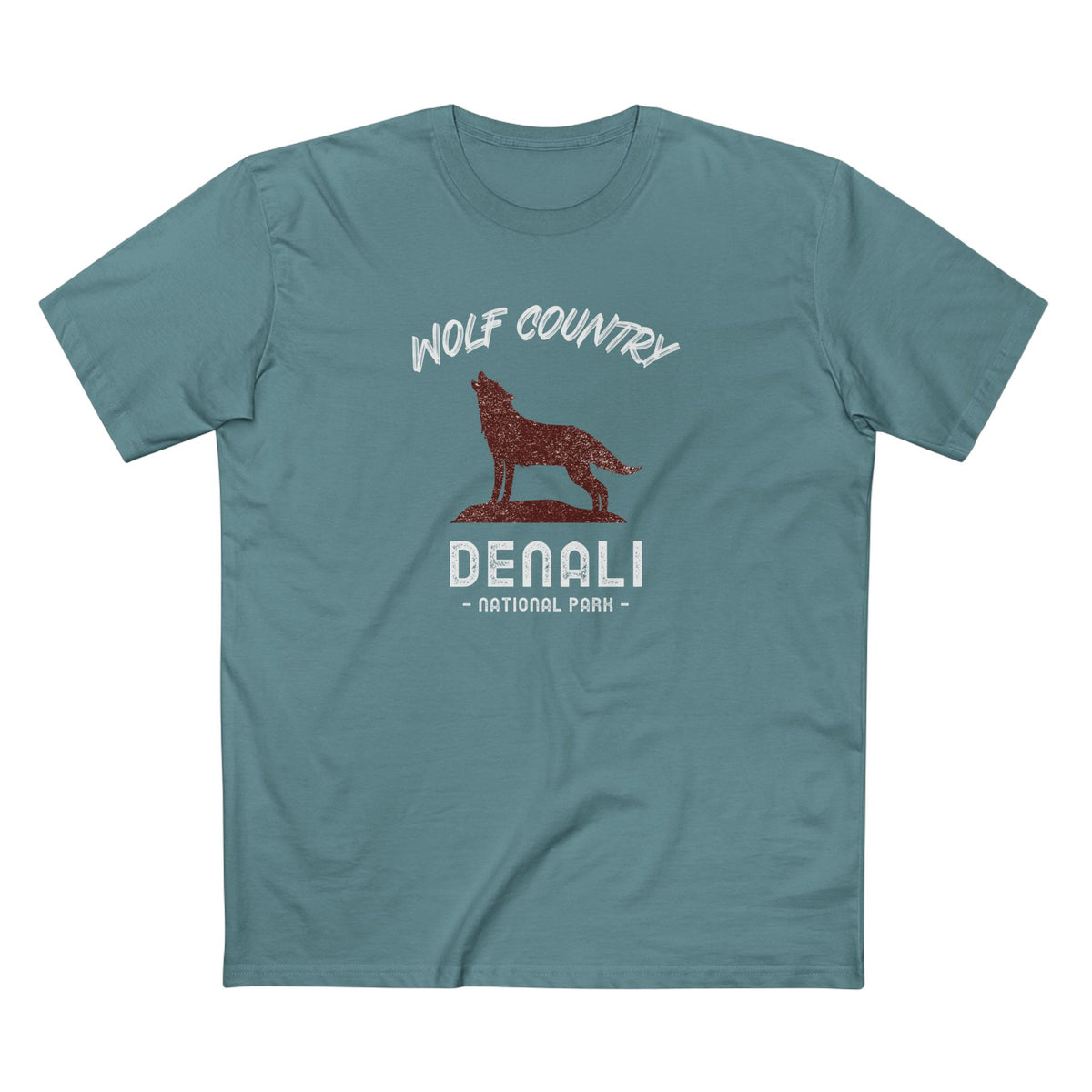 Denali National Park T-Shirt - Wolf Country in Slate Blue