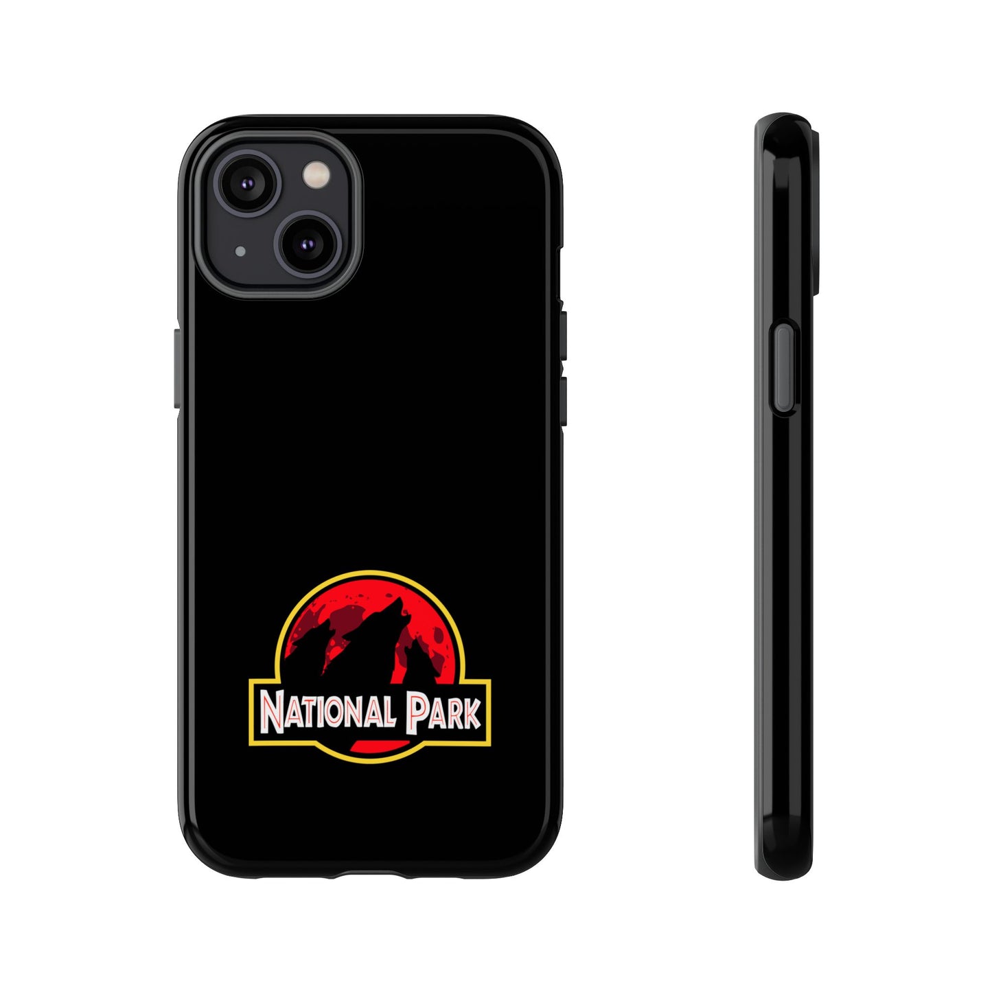3 Wolf National Park iPhone Case - Parody Logo