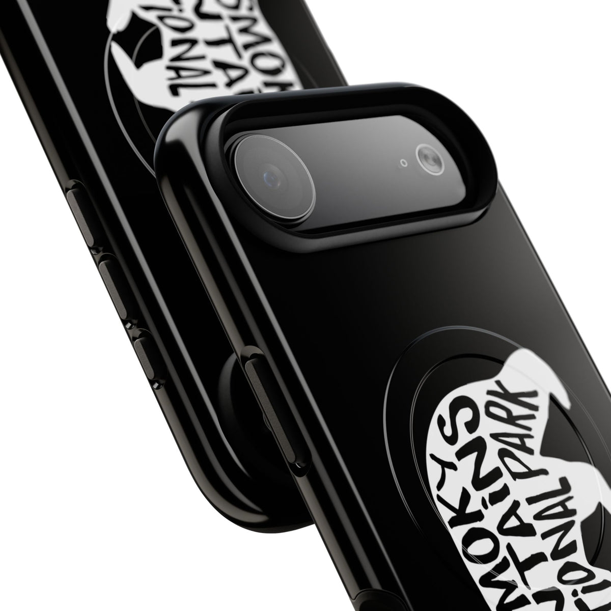 Great Smoky Mountains National Park iPhone Case with MagSafe - Black Bear Design