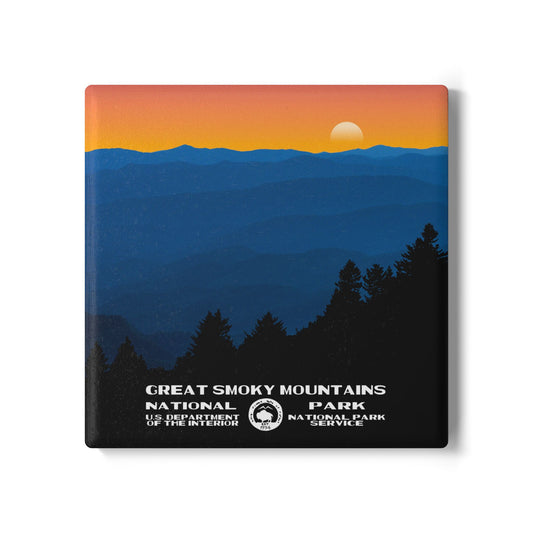 Great Smoky Mountains National Park Ceramic Coaster