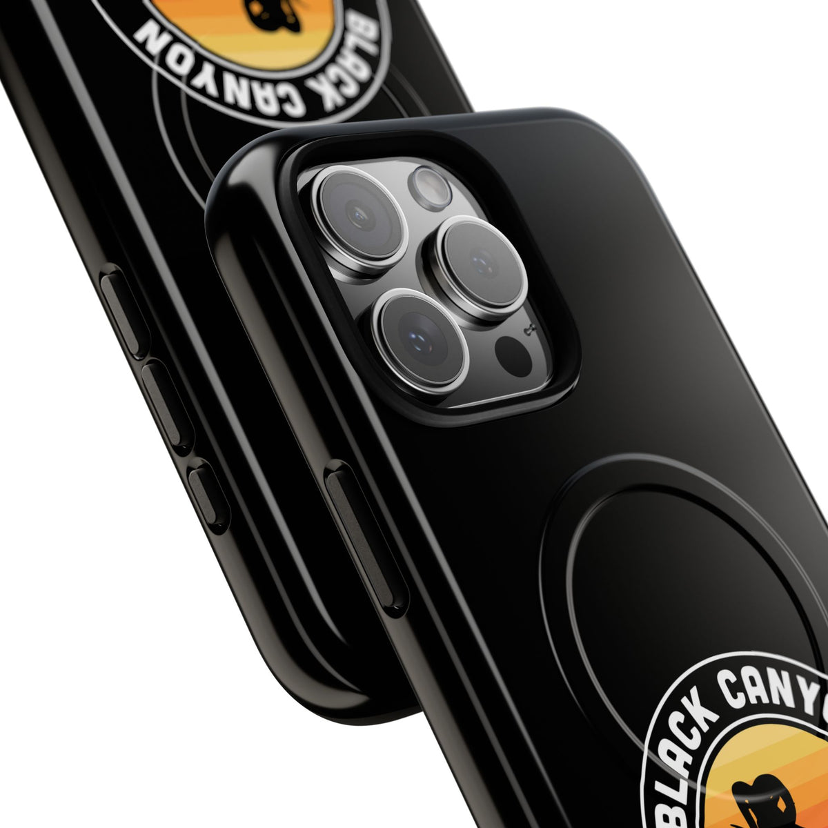 Black Canyon of the Gunnison National Park iPhone Case with MagSafe - Round Emblem Design