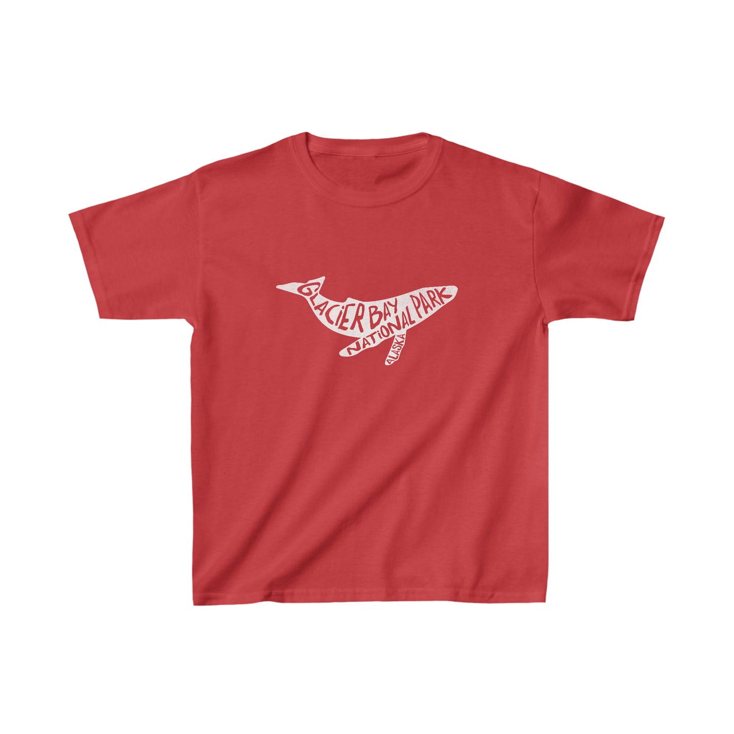 Glacier Bay National Park Child T-Shirt - Humpback Whale Chunky Text