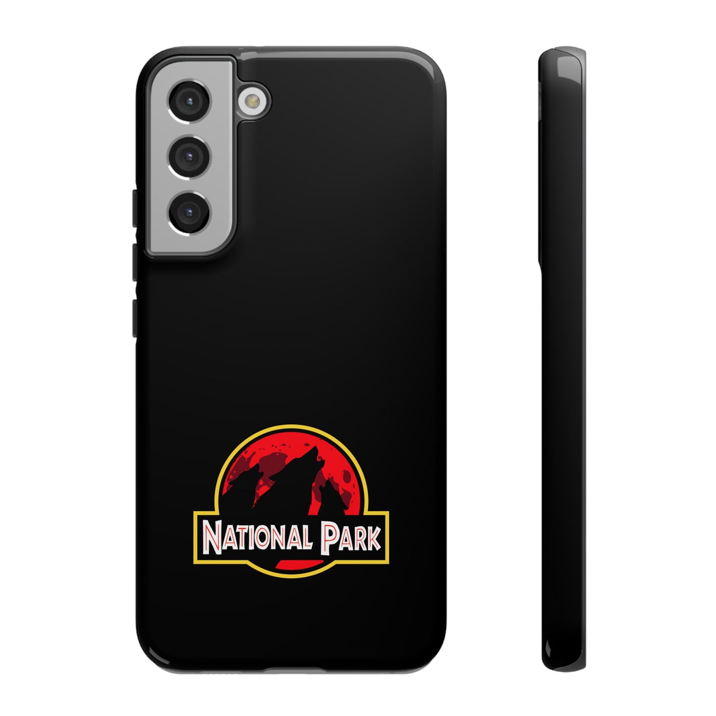 3 Wolf National Park iPhone Case - Parody Logo