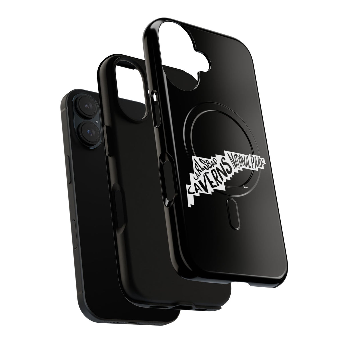 Carlsbad Caverns National Park iPhone Case with MagSafe - Map Design