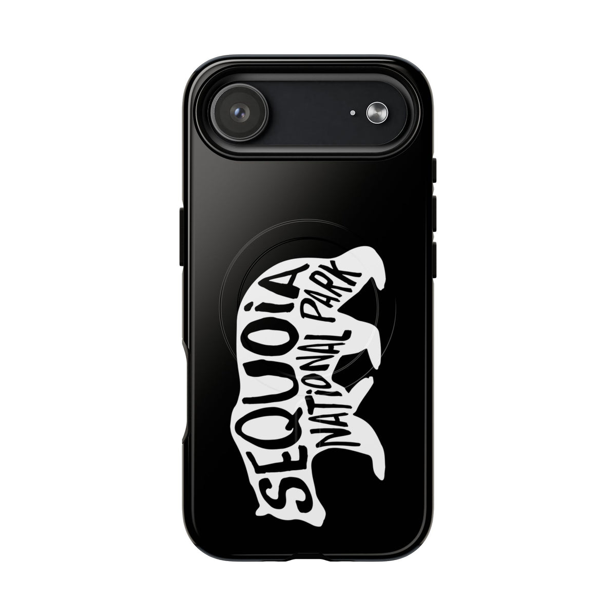 Sequoia National Park iPhone Case with MagSafe - Black Bear Design