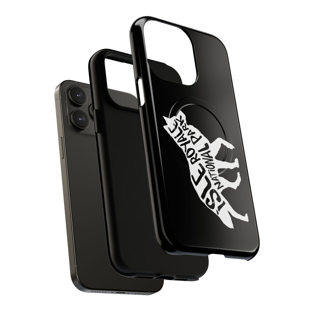 Isle Royale National Park iPhone Case with MagSafe - Wolf Design