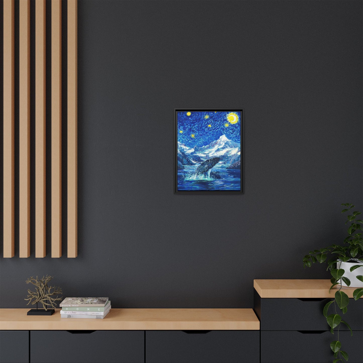 Glacier Bay National Park Framed Canvas - The Starry Night
