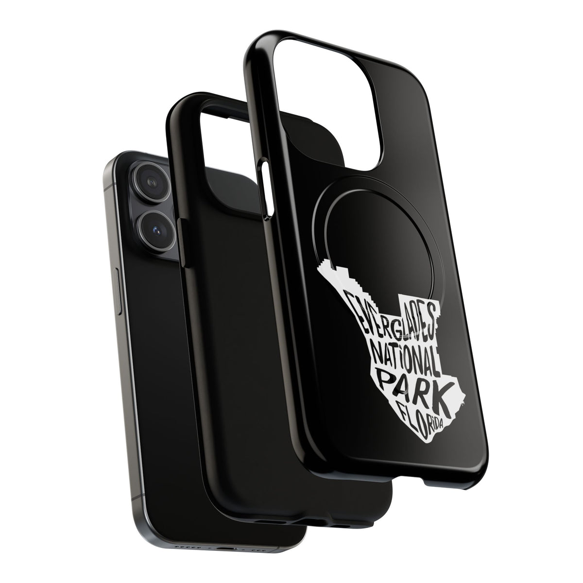 Everglades National Park iPhone Case with MagSafe - Map Design