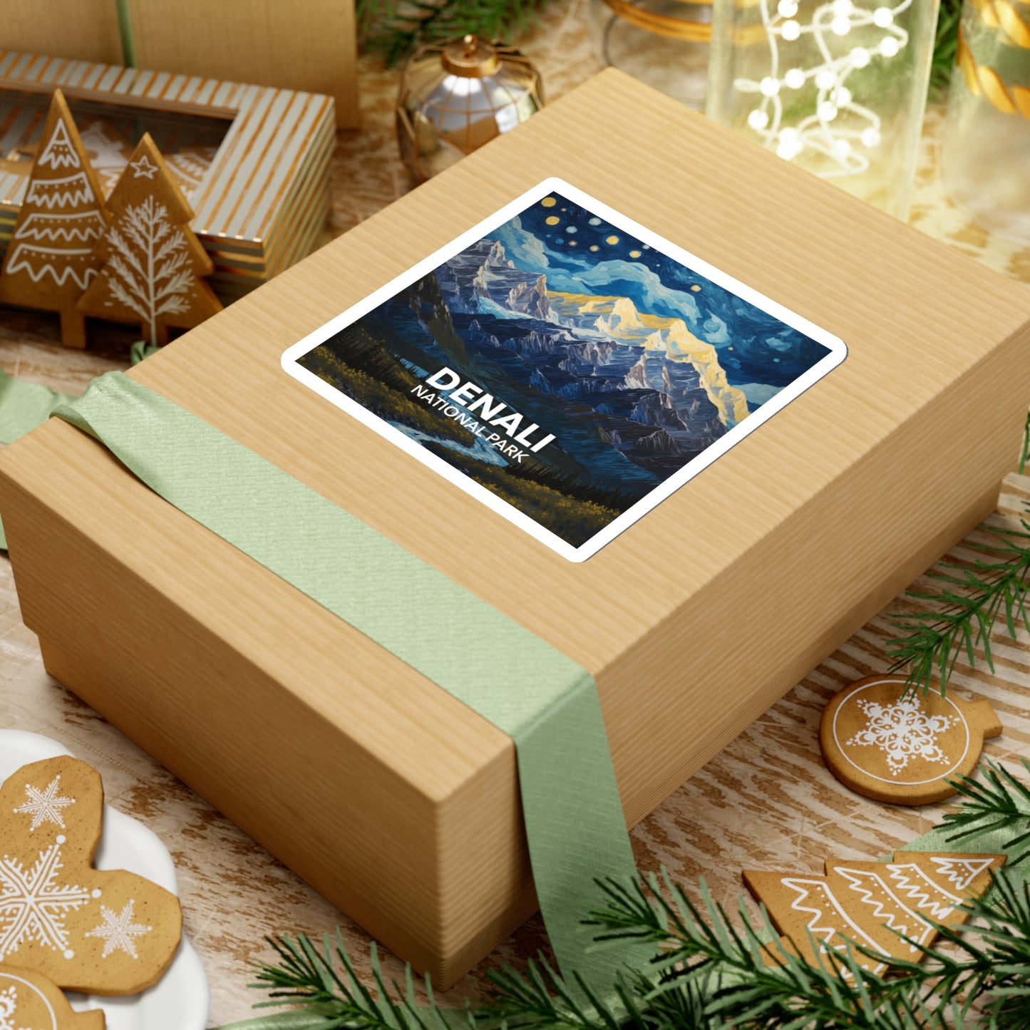 Denali National Park Sticker - The Starry Night