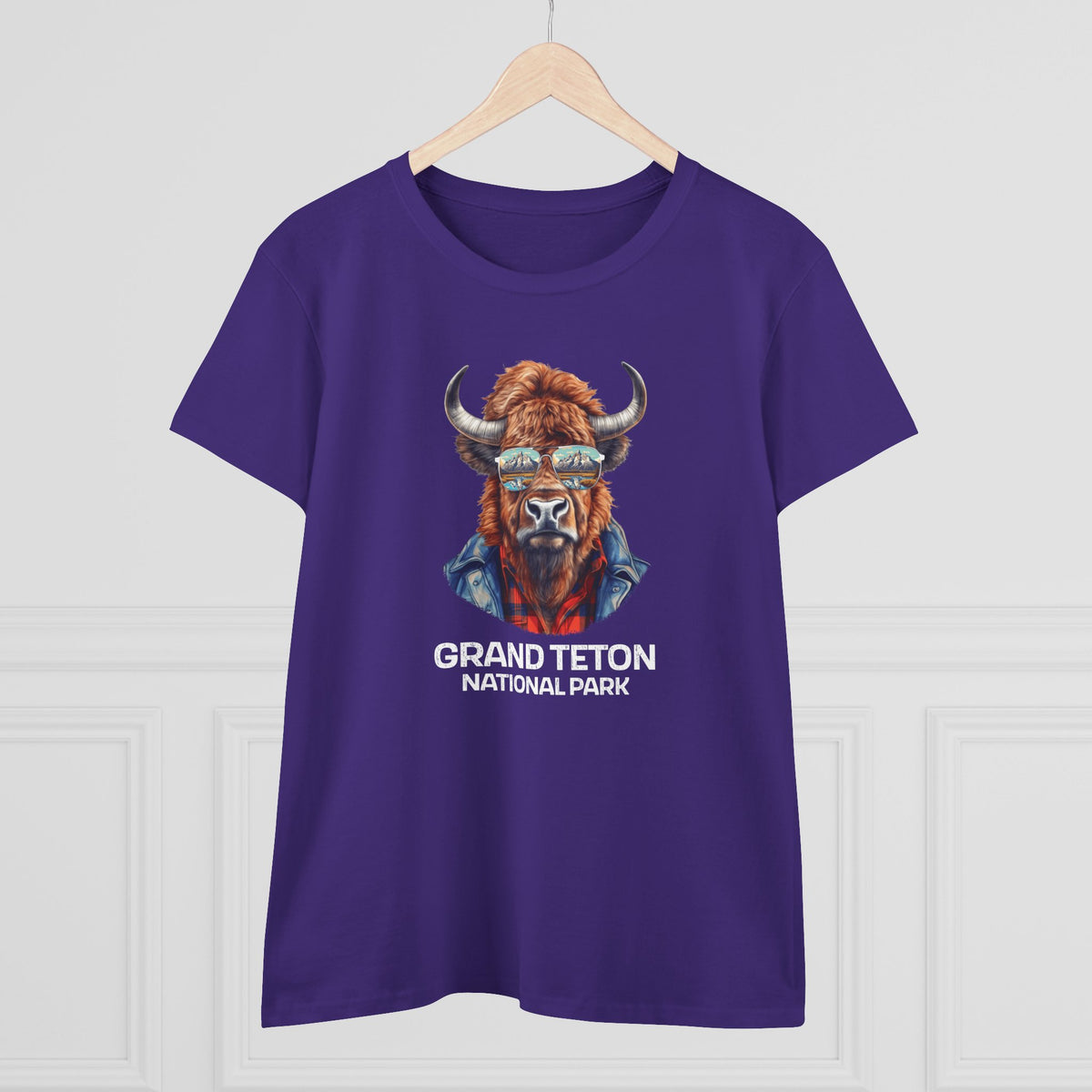 Grand Teton National Park Women's T-Shirt - Cool Bison