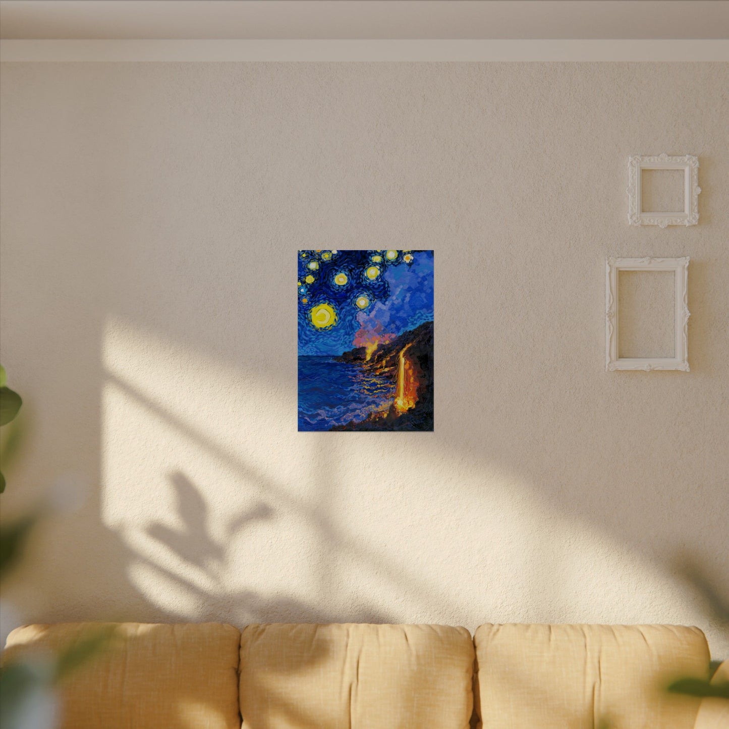 Hawaii Volcanoes National Park Park Starry Night Poster - Premium Textured Paper
