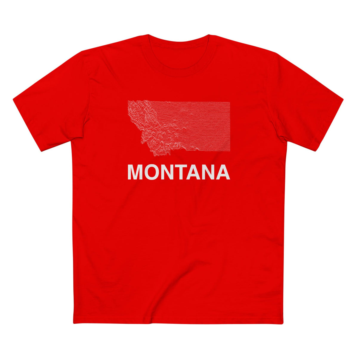 Montana T-Shirt Lines in Red