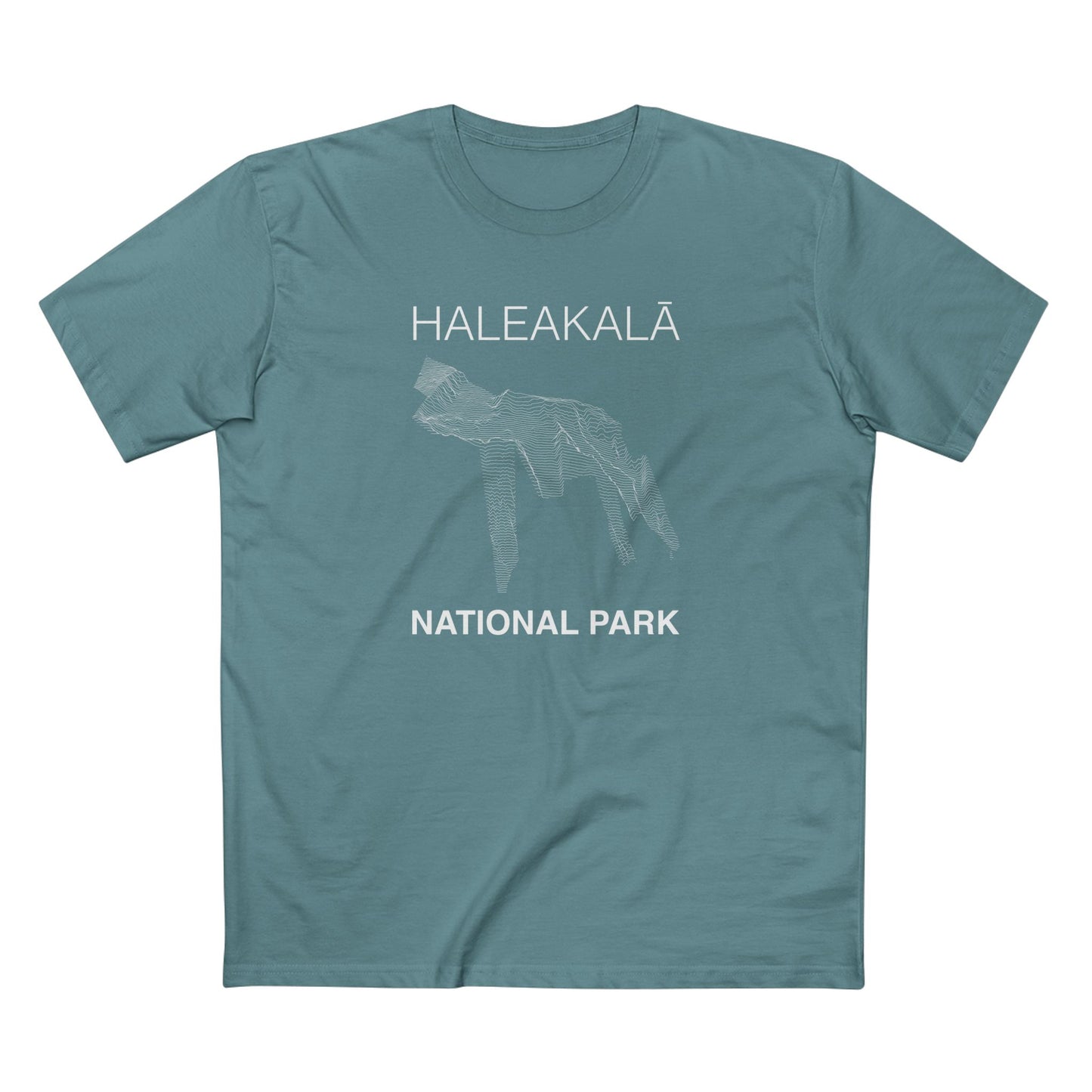 Haleakalā National Park T-Shirt Lines in Slate Blue