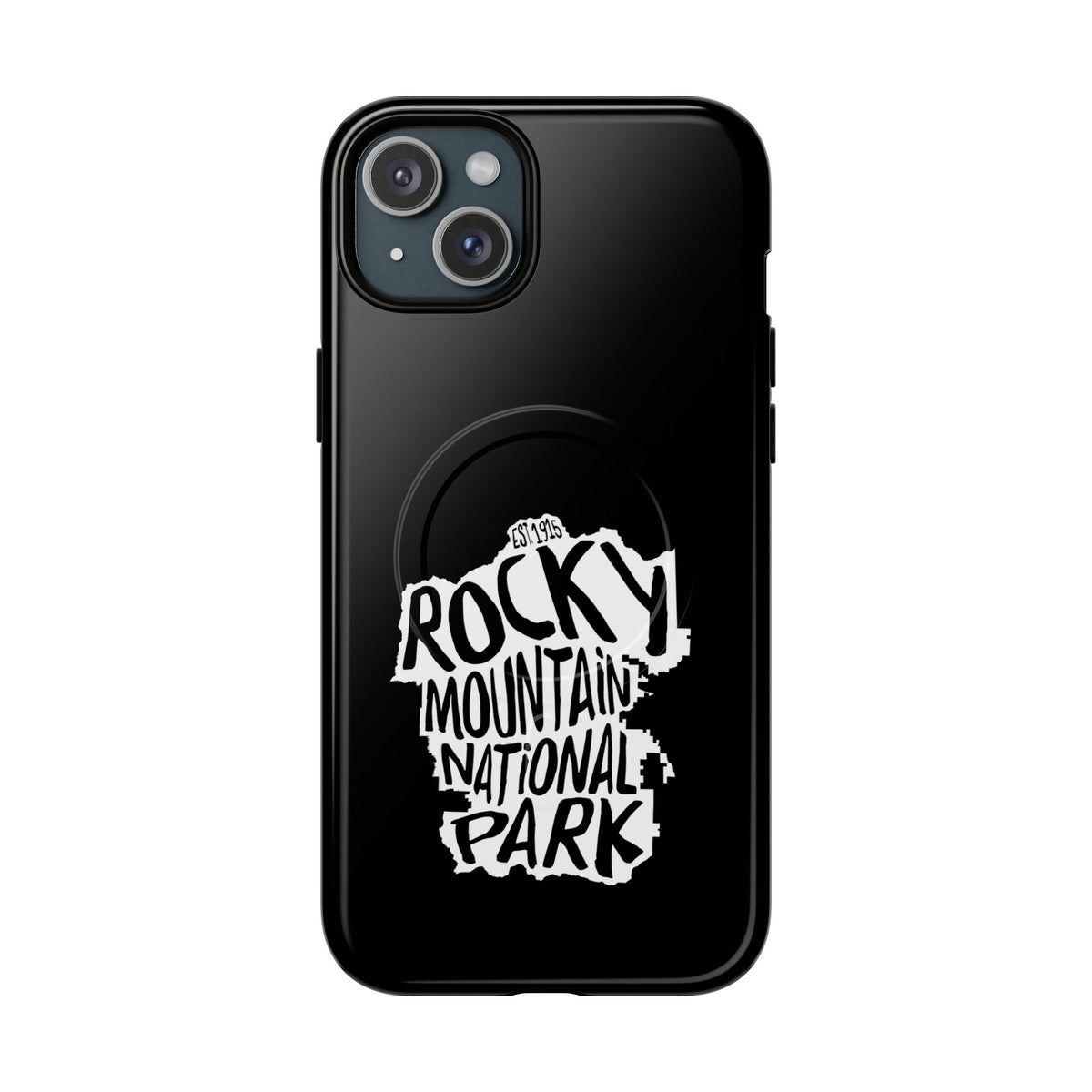 Rocky Mountain National Park iPhone Case with MagSafe - Map Design