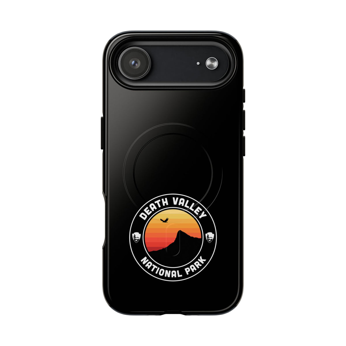 Death Valley National Park iPhone Case with MagSafe - Round Emblem Design