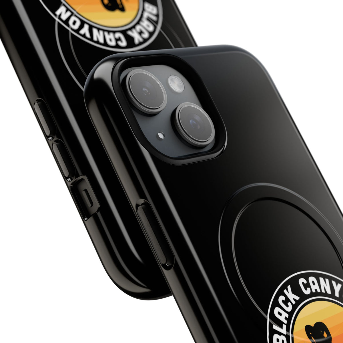 Black Canyon of the Gunnison National Park iPhone Case with MagSafe - Round Emblem Design