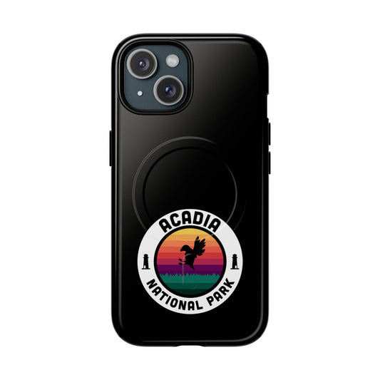 Acadia National Park iPhone Case with MagSafe - Round Emblem Design