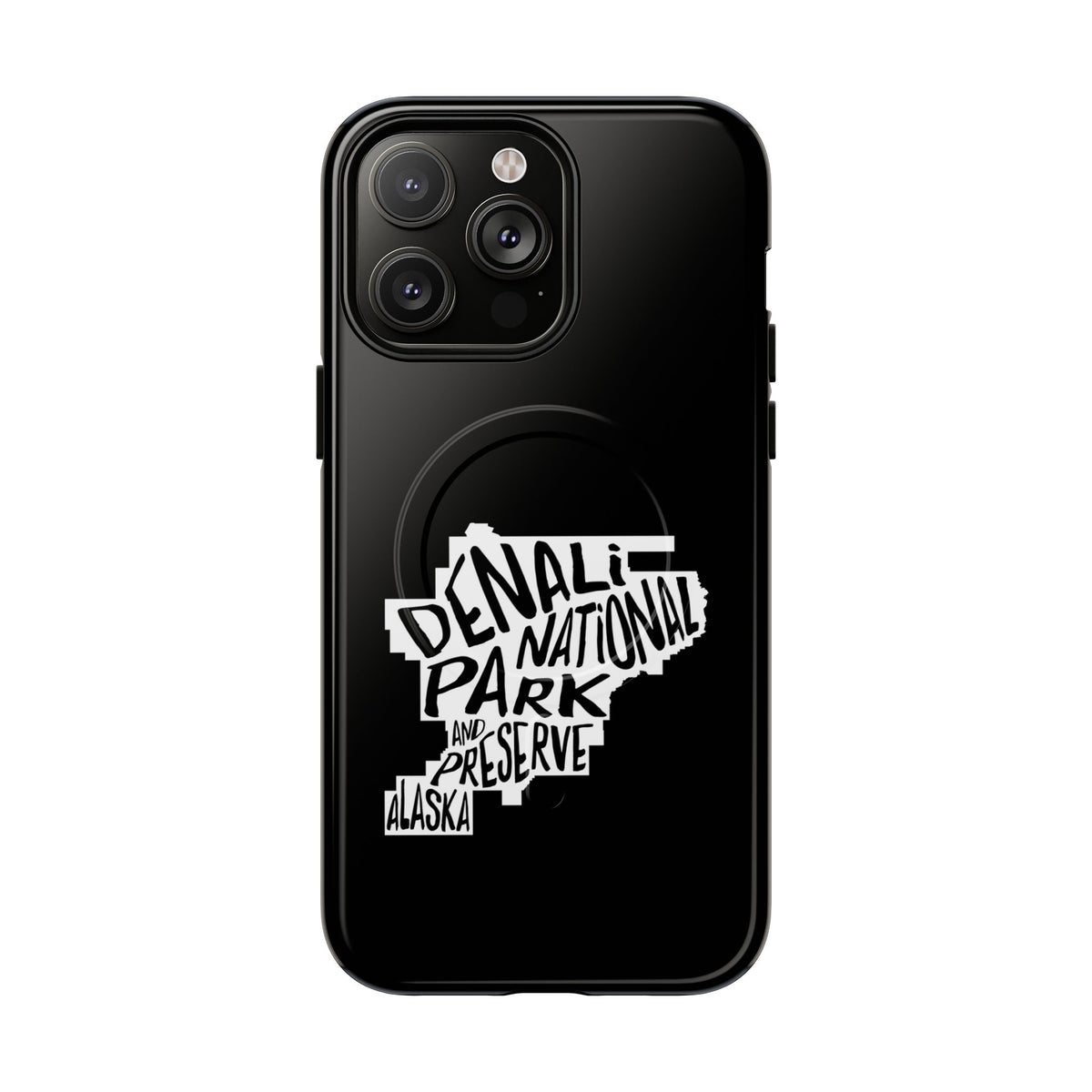 Denali National Park iPhone Case with MagSafe - Map Design