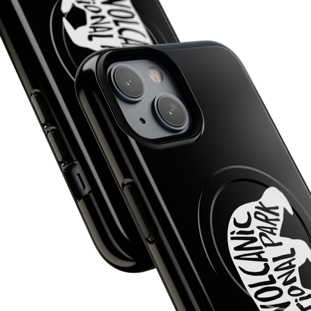Lassen Volcanic National Park iPhone Case with MagSafe - Black Bear Design