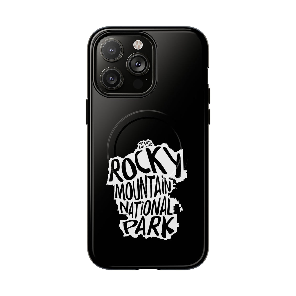 Rocky Mountain National Park iPhone Case with MagSafe - Map Design