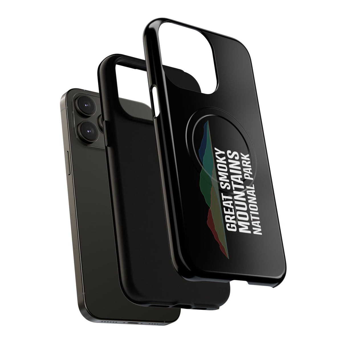 Great Smoky Mountains National Park iPhone Case with MagSafe - Histogram Design