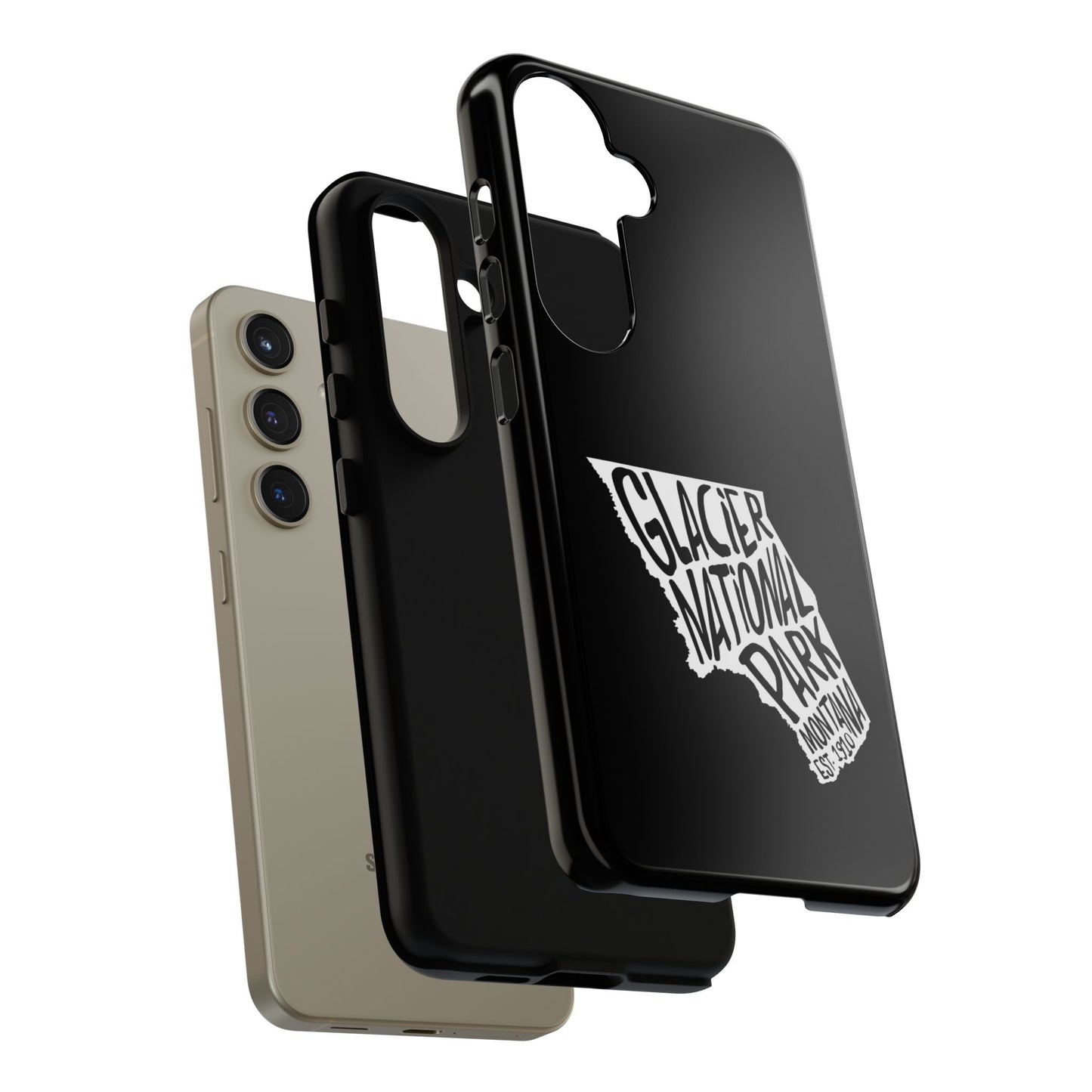 Glacier National Park Phone Case - Map Design