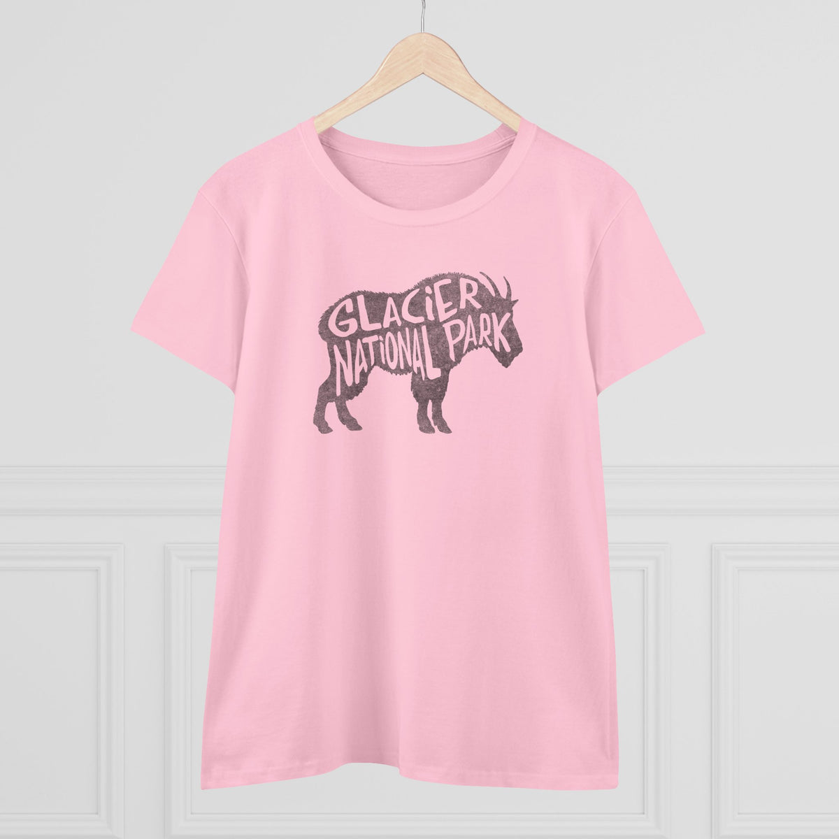 Glacier National Park Women's T-Shirt - Mountain Goat