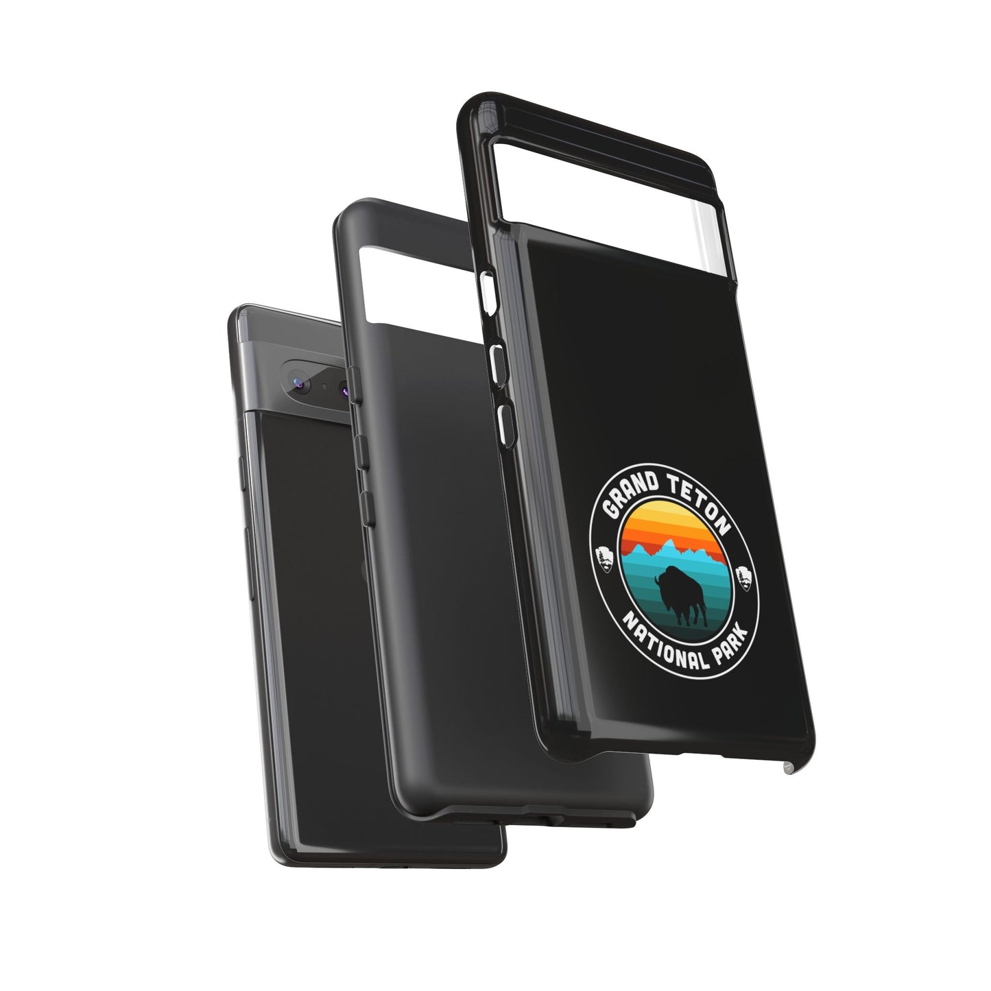 Grand Teton National Park Phone Case - Round Emblem Design