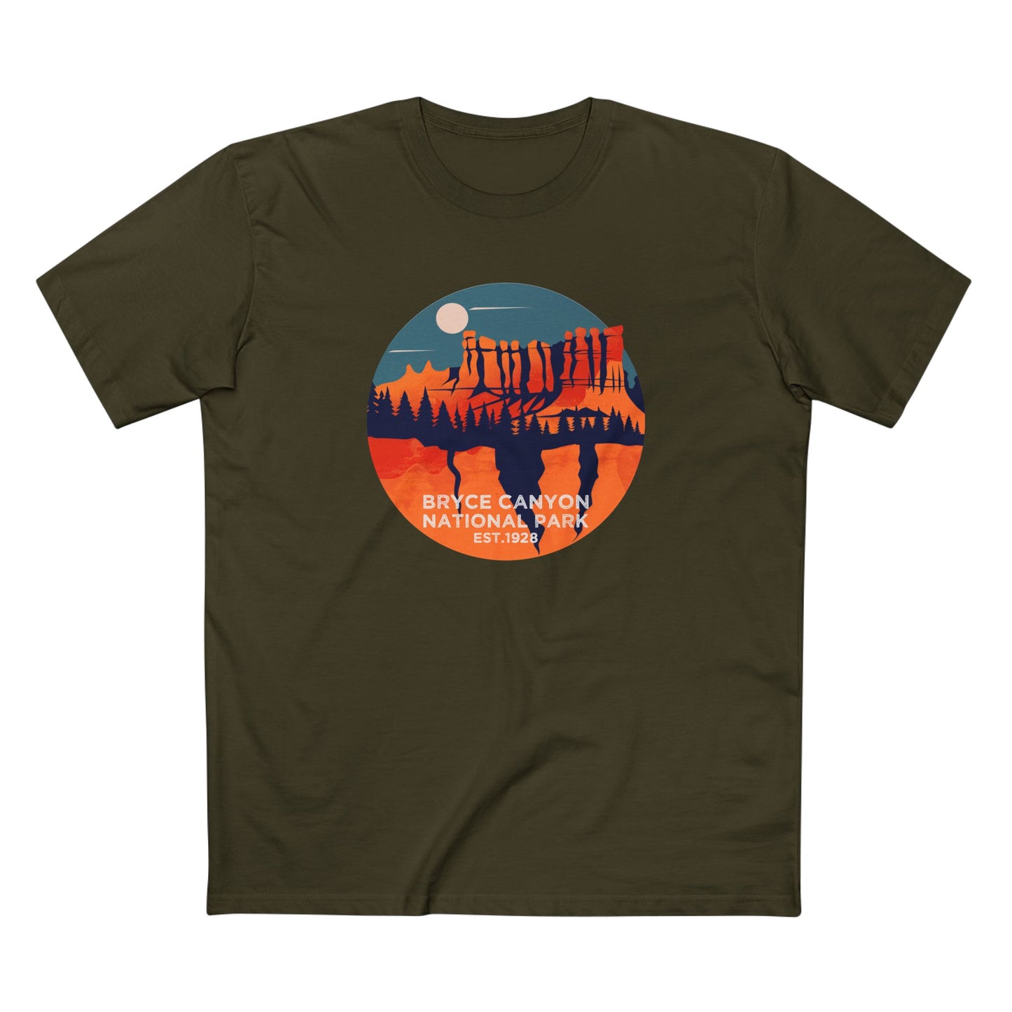 Bryce Canyon National Park T-Shirt - High Hoodoos in Army