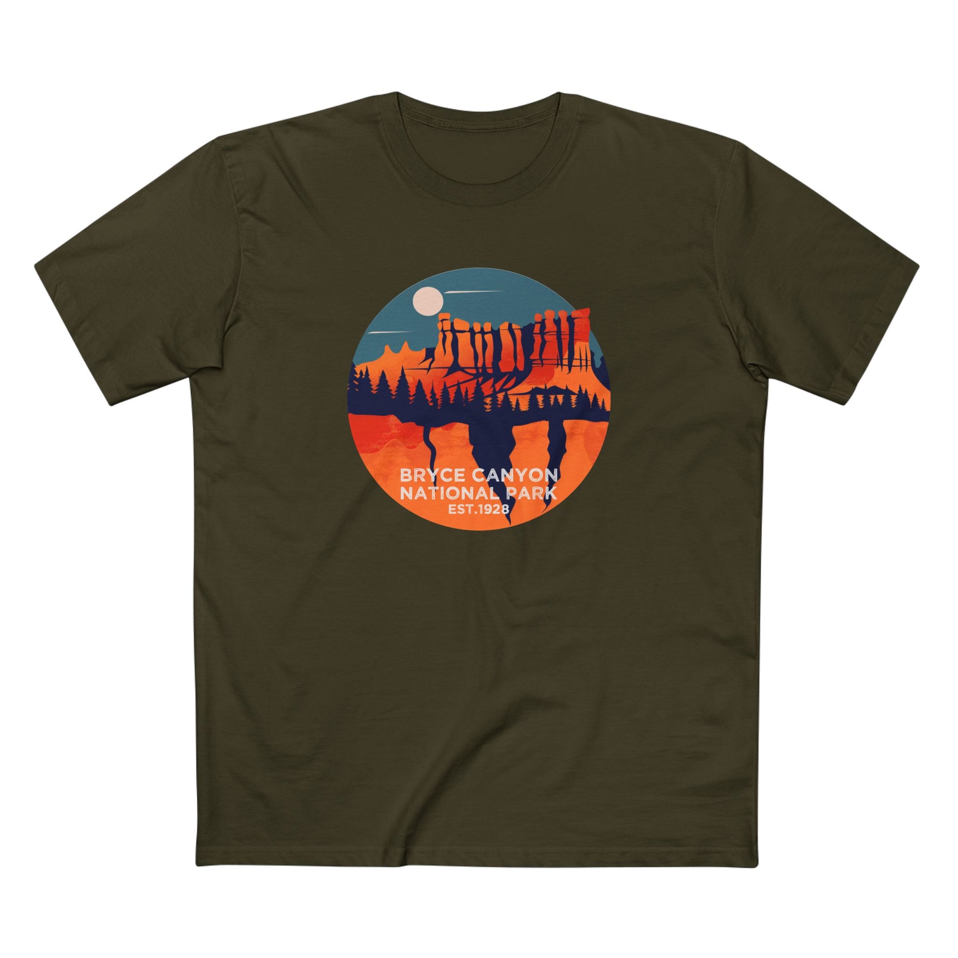 Bryce Canyon National Park T-Shirt - High Hoodoos in Army
