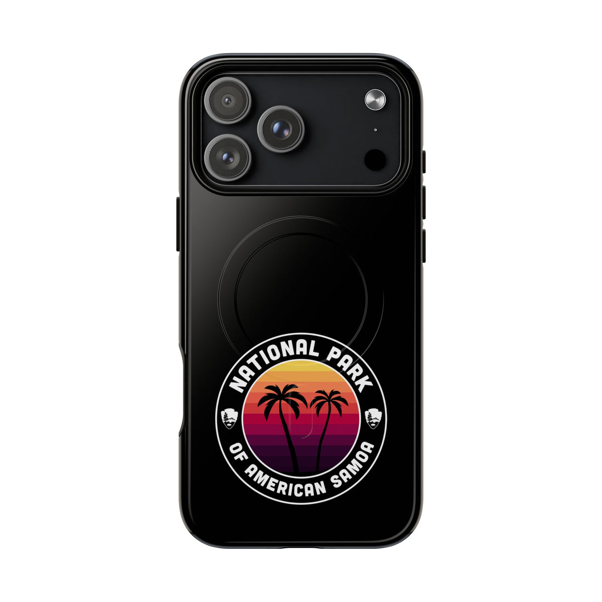 National Park of American Samoa iPhone Case with MagSafe - Round Emblem Design