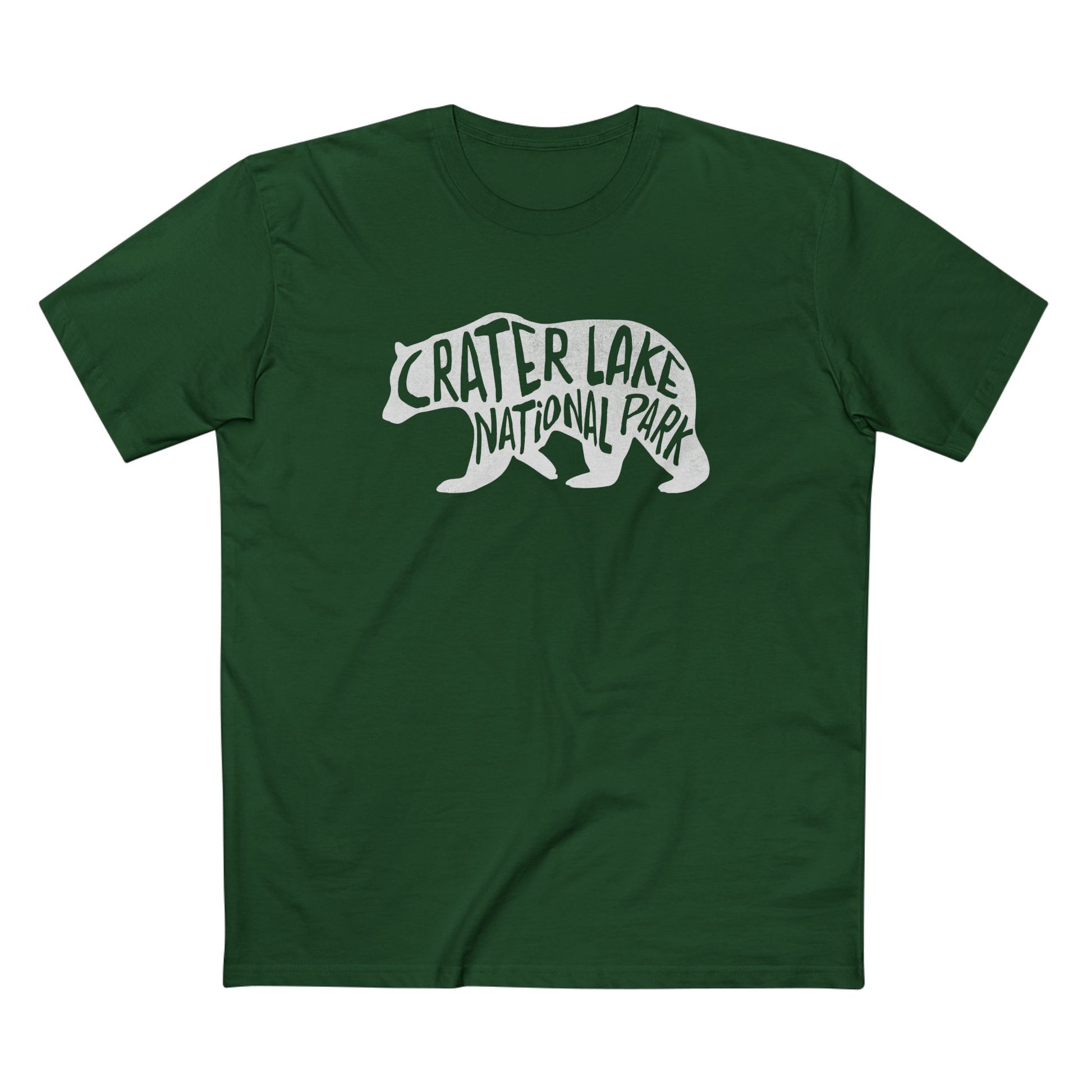Crater Lake National Park - Black Bear in Forest Green