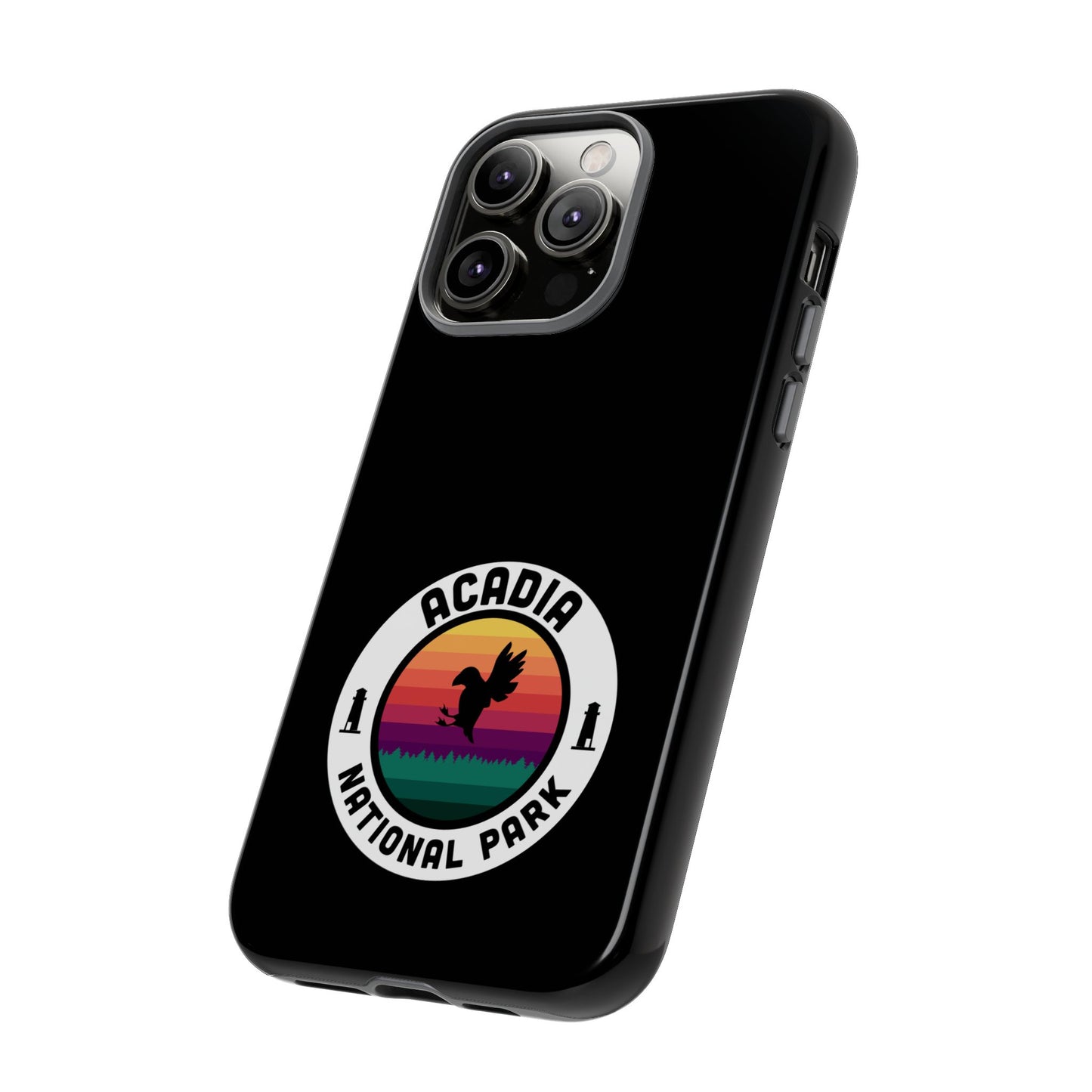 Acadia National Park Phone Case - Round Emblem Design