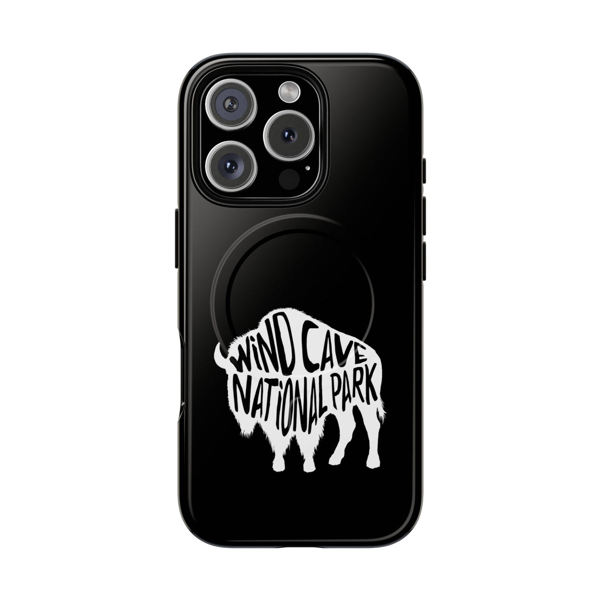 Wind Cave National Park iPhone Case with MagSafe - Bison Design