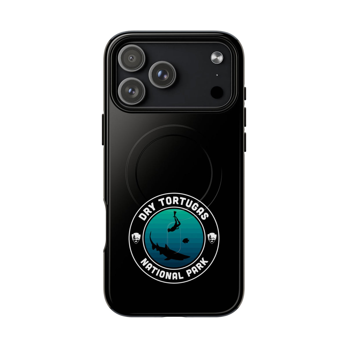 Dry Tortugas National Park iPhone Case with MagSafe - Round Emblem Design