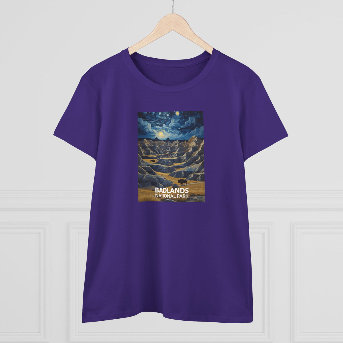 Badlands National Park Women's T-Shirt - Starry Night