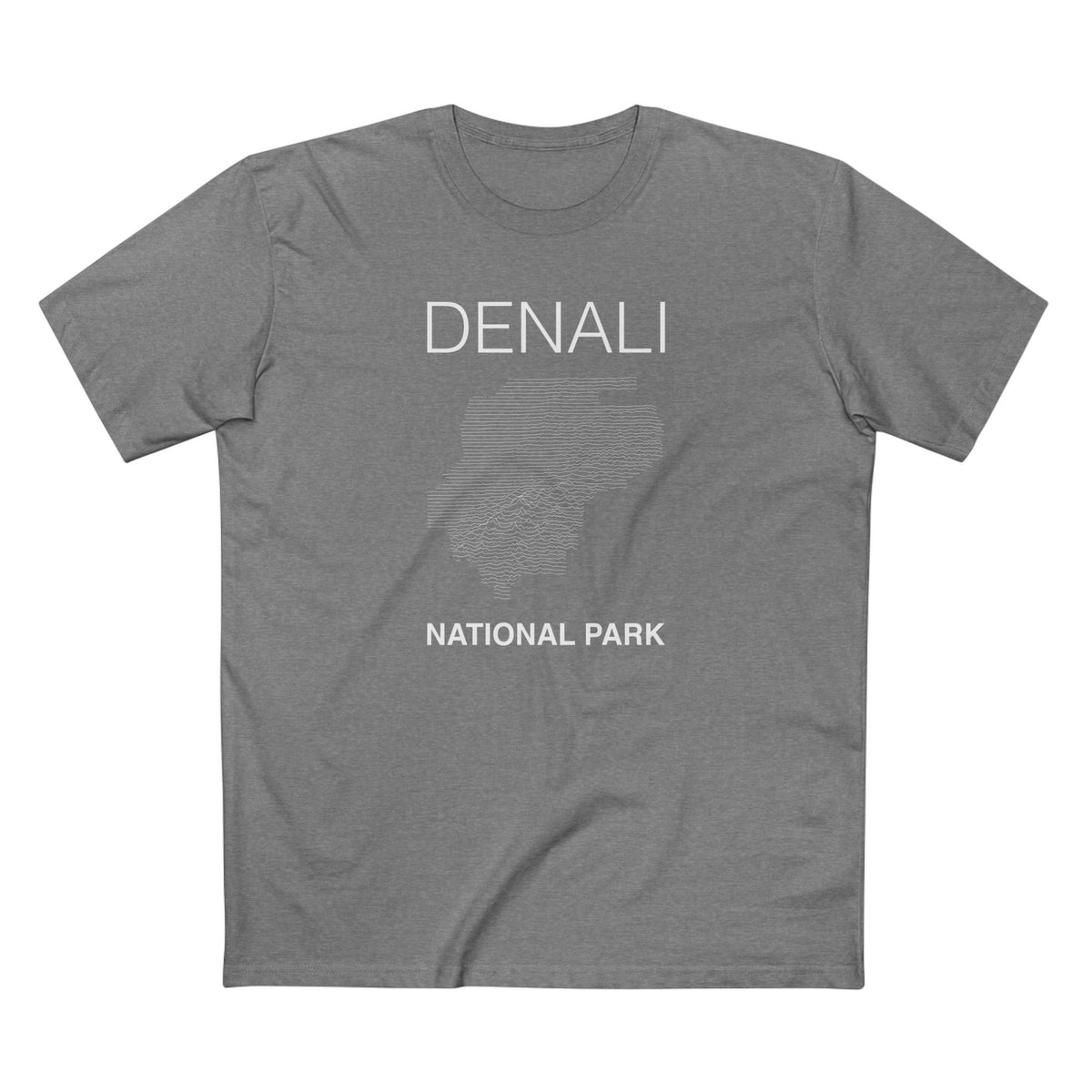 Denali National Park T-Shirt Lines in Athletic Heather