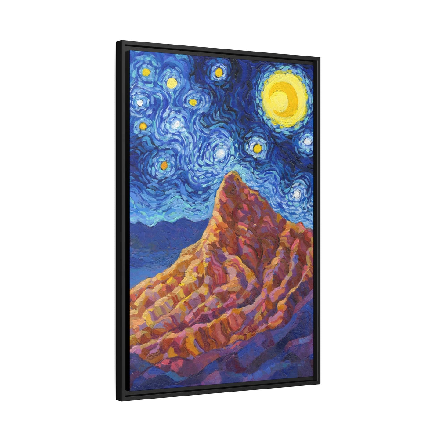 Death Valley National Park Framed Canvas - The Starry Night