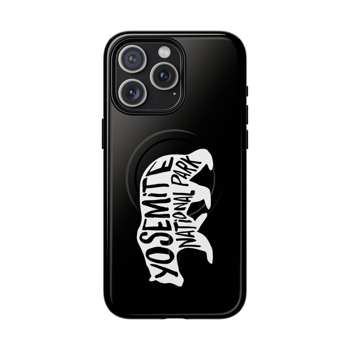 Yosemite National Park iPhone Case with MagSafe - Black Bear Design